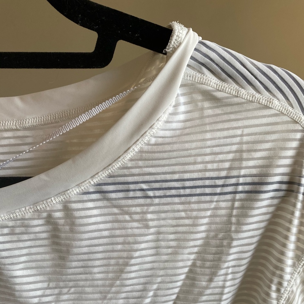 Mesh white long sleeve